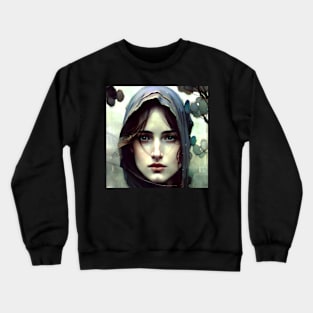 Beautiful Girl's Face 1 Crewneck Sweatshirt